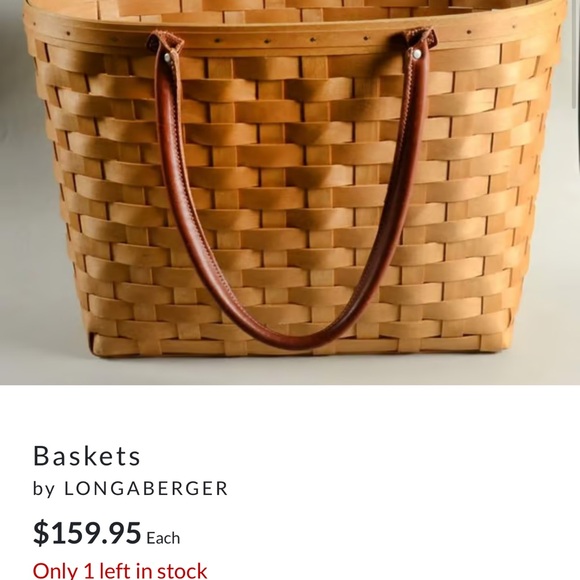 Longaberger 2001 Boardwalk Large Basket - Picture 5 of 5